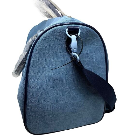 Jordan Duffle Bag WMNS Blue Weekender Monogram Nike MA0759-M0S Carry On Sz 25L - Picture 6 of 9
